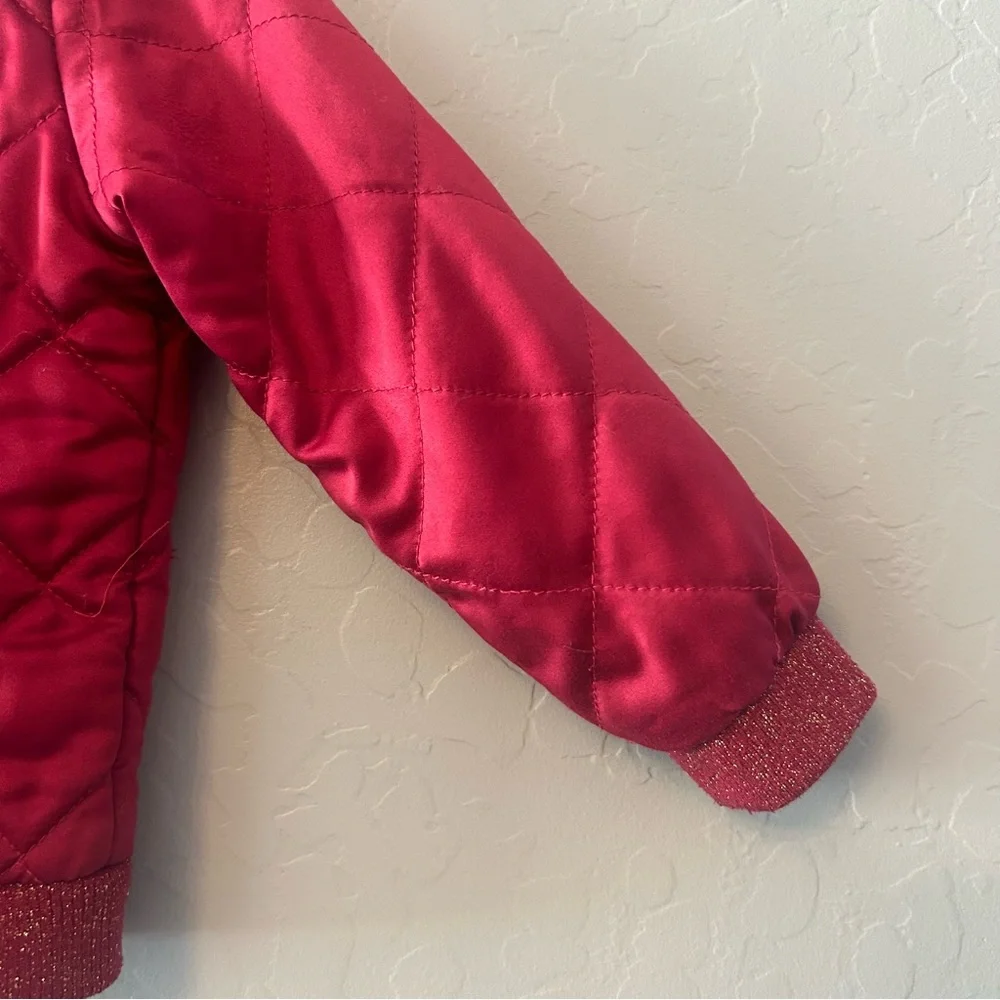 Disney collection by tutu couture burgundy princess patch puffer jacket 3t
